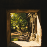 cambodia, temple, asia, window