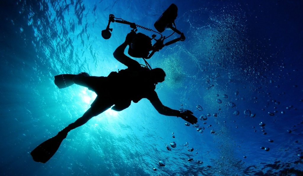 diving, camera